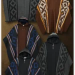 Morlan Poncho de Alpaca Lana Ecuatoriana