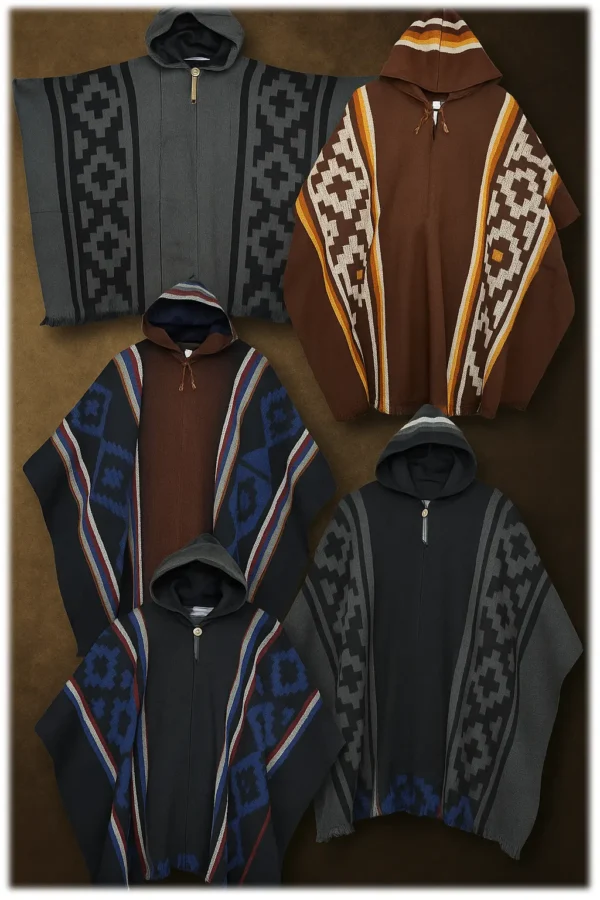 Morlan Poncho de Alpaca Lana Ecuatoriana