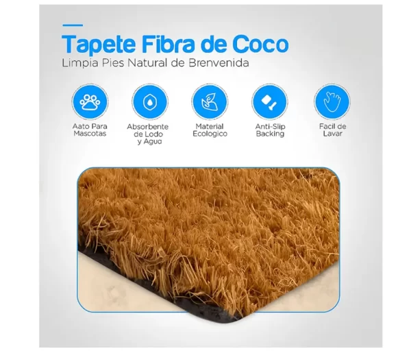 morlan Alfombra Limpia Pies De Fibra De Coco Personalizada Tapete