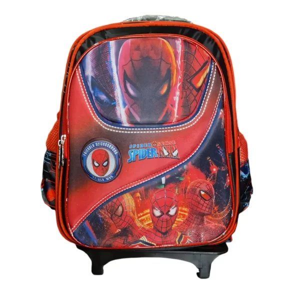 Morlan Tripack Escolar Mochila con Ruedas de Spider-Man