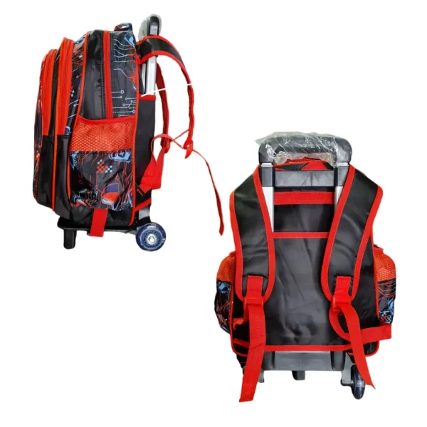 Morlan Tripack Escolar Mochila con Ruedas de Spider-Man