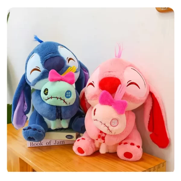 Morlan Peluche Stitch y Ángel con Muñeco 45 cm