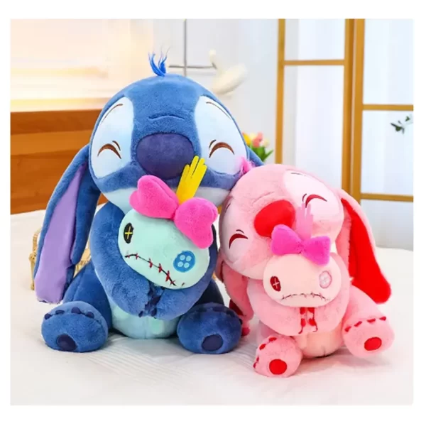 Morlan Peluche Stitch y Ángel con Muñeco 45 cm