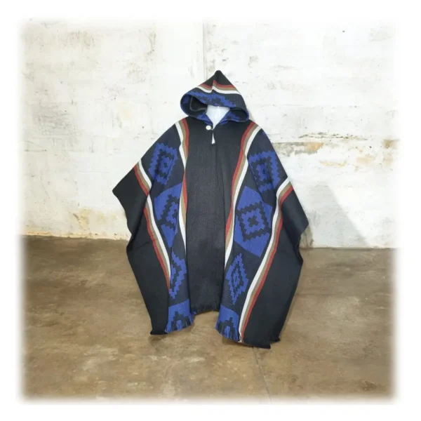 Morlan Poncho de Alpaca Lana Ecuatoriana