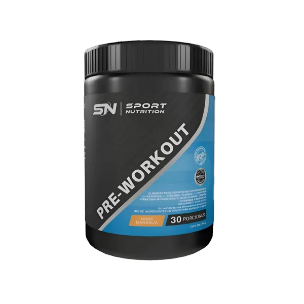 morlan Pre Workout Sport Nutrition 300g Sabor Naranja