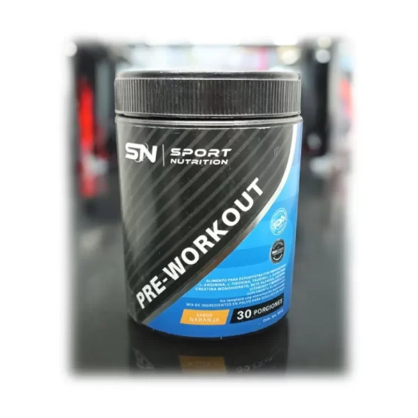 morlan Pre Workout Sport Nutrition 300g Sabor Naranja
