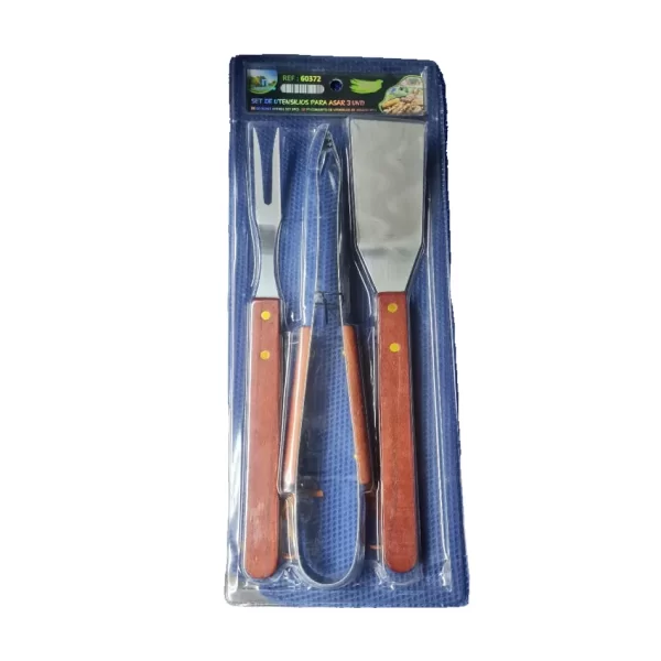 Morlan Set de Utensilios para Parrilla 3 Piezas – Remate Morlan