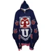 Morlan Poncho Universidad de Chile con Capucha | Abrigo Azul para Hinchas