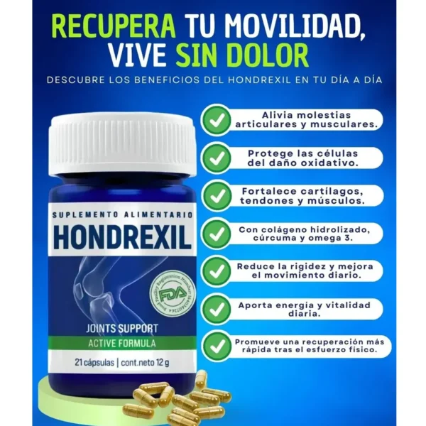 Morlan Suplemento en Cápsula Hondrexil Premium Pack de 6 un