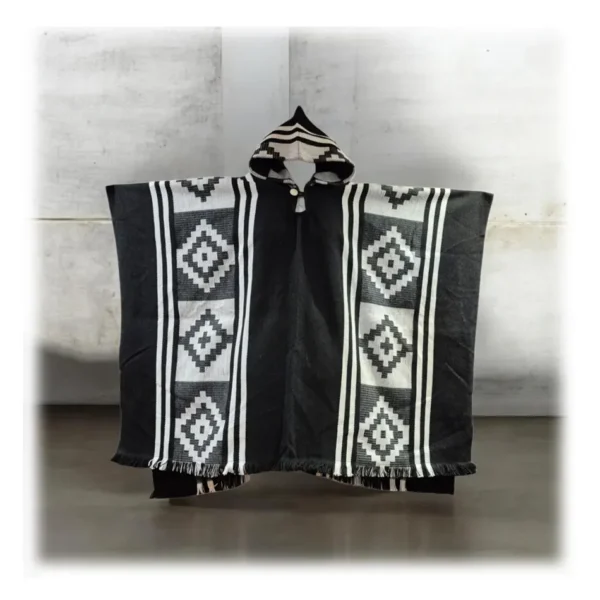 Poncho de Alpaca Lana Ecuatoriana