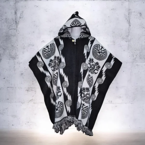 Poncho de Alpaca Lana Ecuatoriana