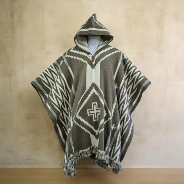 Poncho de Alpaca Lana Ecuatoriana