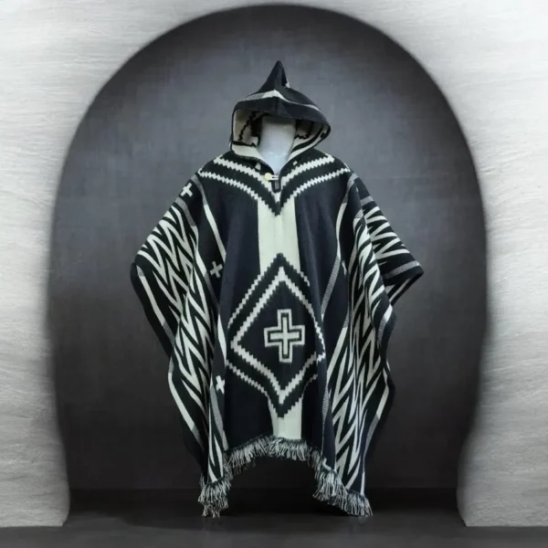 Poncho de Alpaca Lana Ecuatoriana