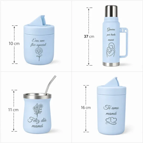Morlan Set Matero Celeste 1.3L Día de la Madre