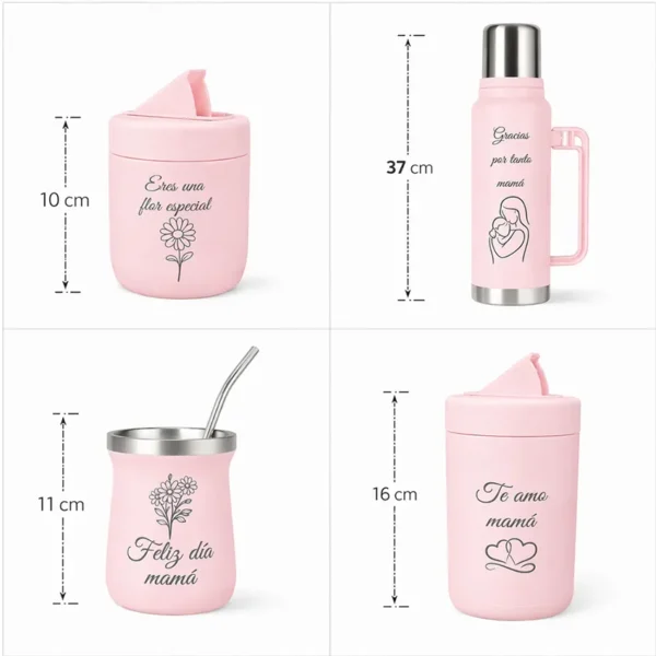 Morlan Set Matero Rosado 1.3L Día de la Madre