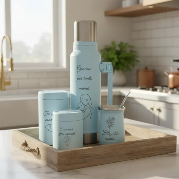Morlan Set Matero Celeste 1.3L Día de la Madre