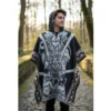 Morlan Poncho Dragon Ball Negro con Capucha 80% Lana