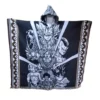 Morlan Poncho Dragon Ball Negro con Capucha 80% Lana