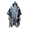Morlan Poncho Dragon Ball Negro con Capucha 80% Lana