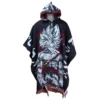 Morlan Poncho Dragon Ball Rojo con Capucha 80% Lana