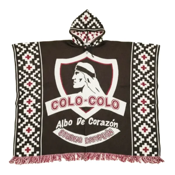 Morlan Poncho Colo-Colo con Capucha | Abrigo Oficial Eterno Campeón