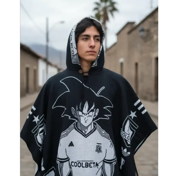 Morlan Poncho Colo-Colo Anime Con Capucha Abrigo, Estilo y Pasión Alba