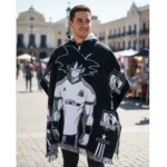 Morlan Poncho Colo-Colo Anime Con Capucha Abrigo, Estilo y Pasión Alba