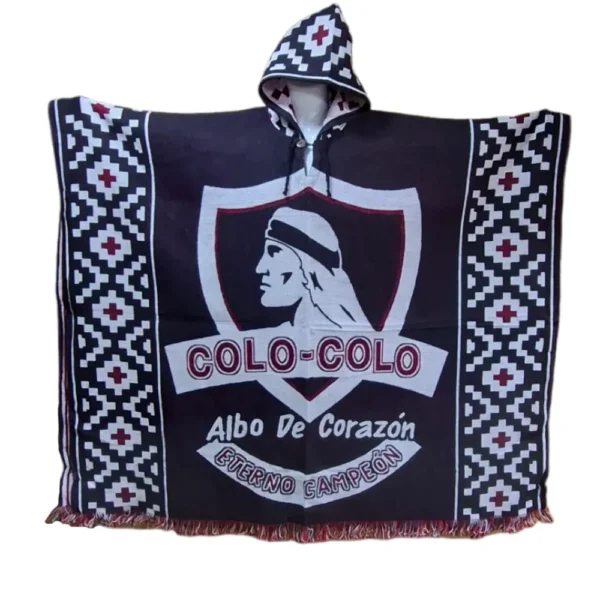 Morlan Poncho Colo-Colo con Capucha | Abrigo Oficial Eterno Campeón