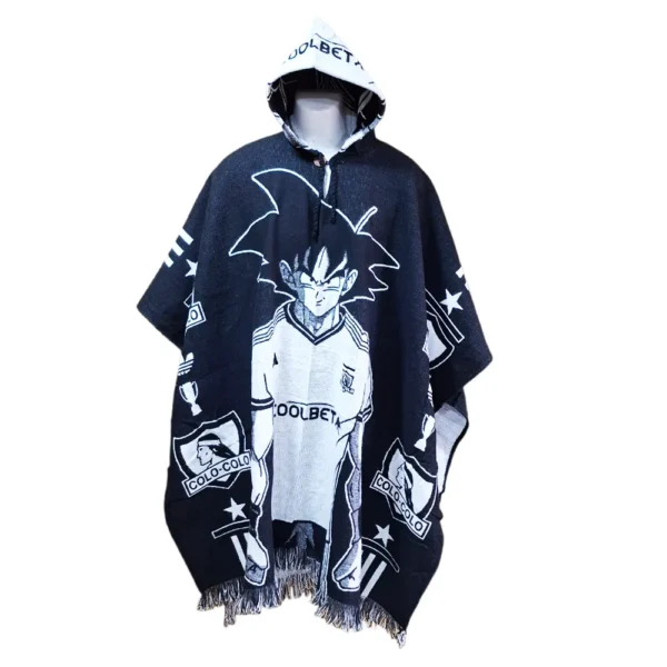 Morlan Poncho Colo-Colo Anime Con Capucha Abrigo, Estilo y Pasión Alba