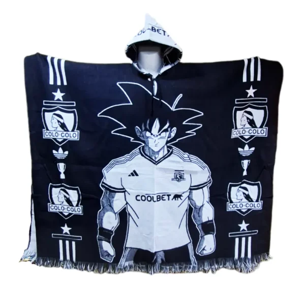 Morlan Poncho Colo-Colo Anime Con Capucha Abrigo, Estilo y Pasión Alba