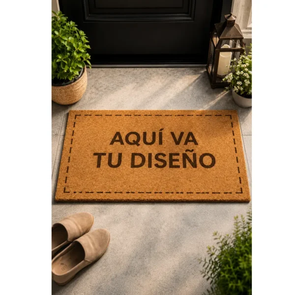 Tapete de Coco 80x50 Personalizado con Tu Diseño o Logo