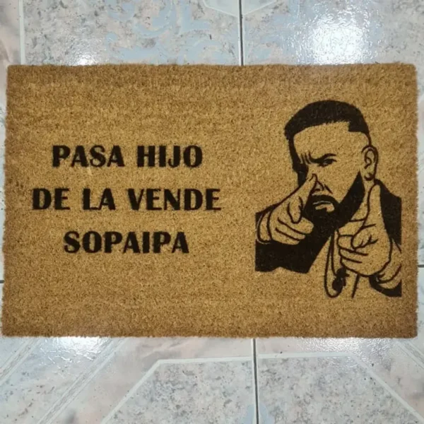 Morlan Tapete de Coco Personalizado Pastor Rocha