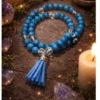 Morlan Japa Mala Celeste de 45 Cuentas – Meditación y Energía Positiva