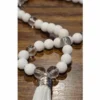 Morlan Japa Mala Blanco de 45 Cuentas – Meditación y Energía Positiva
