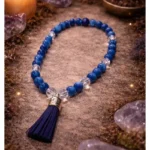Morlan Japa Mala Azul de 45 Cuentas – Meditación y Energía Positiva